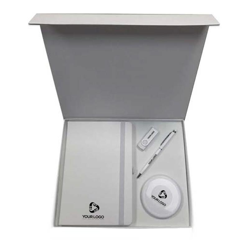 Budget Friendly Medium Sized Customized Gift Set with Slim Metal Pen